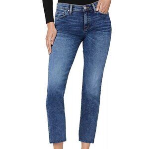 Nico Mid-Rise Straight Ankle Jean in Journey Blue by Hudson Jeans